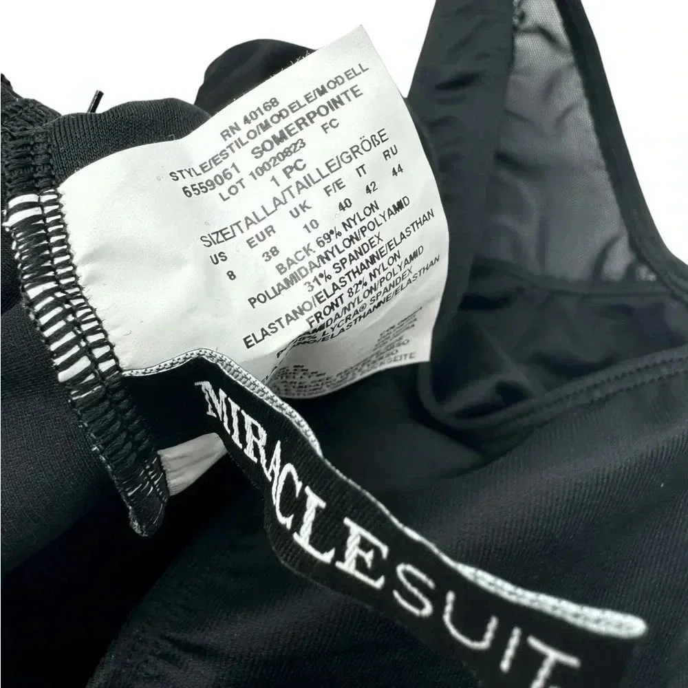 Miraclesuit Colorblock Somerpointe  One Piece Swimsuit Size 8 B2097